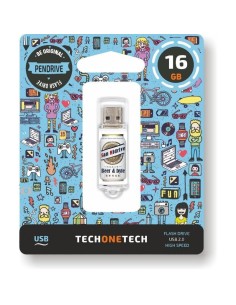 PENDRIVE TECH ONE TECH BEERS & BYTES SAN MIDRIVE CERVEZA 16GB - USB 2.0 - Imagen 1