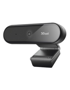 WEBCAM CON MICRÓFONO TRUST TYRO - FHD 1080P - BALANCE DE BLANCOS AUTOMÁTICO - ENFOQUE AUTOMÁTICO - CABLE USB 150CM - TRÍPODE INC