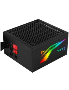 FUENTE ALIMENTACIÓN AEROCOOL LUX RGB 550M - 550W - VENTILADOR 12CM - EFICIENCIA BRONZE EU 80PLUS - 13 EFECTOS ILUMINACIÓN - Imag