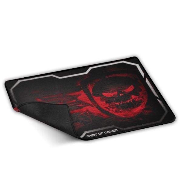 ALFOMBRILLA SPIRIT OF GAMER SMOKEY SKULL RED TAMAÑO XL - 435X323 - 3MM - BASE GOMA - COMPATIBILIDAD RATÓN ÓPTICO Y LÁSER - Image
