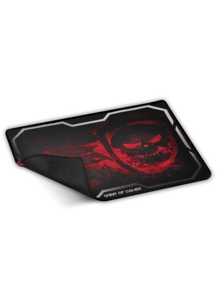 ALFOMBRILLA SPIRIT OF GAMER SMOKEY SKULL RED TAMAÑO XL - 435X323 - 3MM - BASE GOMA - COMPATIBILIDAD RATÓN ÓPTICO Y LÁSER - Image
