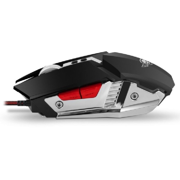 RATÓN SPIRIT OF GAMER PRO-M4 - 800/1200/2400/3200DPI - 8 BOTONES PROGRAMABLES - USB 2.0 - 4 COLORES RETROILUMINACIÓN LED - INCLU