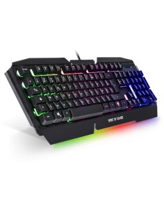 TECLADO GAMING SPIRIT OF GAMER PRO-K5 SP - RETROILUMINACIÓN RGB - 104 TECLAS - 12 ACCESOS DIRECTOS - 19 TECLAS ANTIGHOSTING - CA