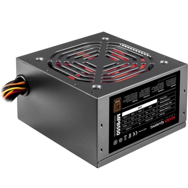 FUENTE DE ALIMENTACIÓN ATX MARS GAMING MPB550 - 550W - VENTILADOR 12CM - 10DB - PFC ACTIVO - 80PLUS BRONZE - Imagen 1