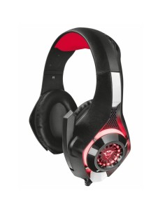 AURICULARES TRUST GXT 313 NERO - LATERALES ILUMINADOS EN ROJO - MICRÓFONO PLEGABLE - CONEXIÓN USB - CABLE 2M - MANDO A DISTANCIA