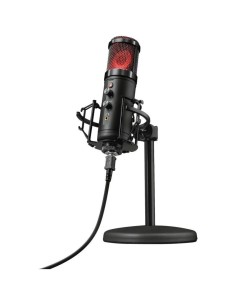 MICRÓFONO TRUST GAMING GXT 256 EXXO USB STREAMING - GRABACIÓN CARDIOIDE ALTA PRECISIÓN - PUERTO MONITORIZACION - REJILLA ILUMINA