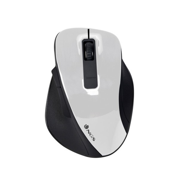 Ratón Inalámbrico NGS Bow/ Hasta 1600 DPI/ Blanco