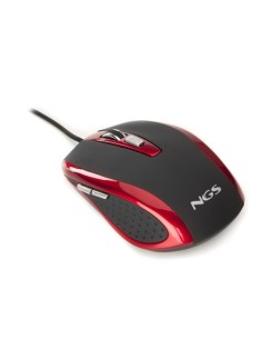 RATÓN CON CABLE NGS REDTICK - ÓPTICO - 800-1600DPI - 6 BOTONES - USB - COLOR ROJO / NEGRO - Imagen 1