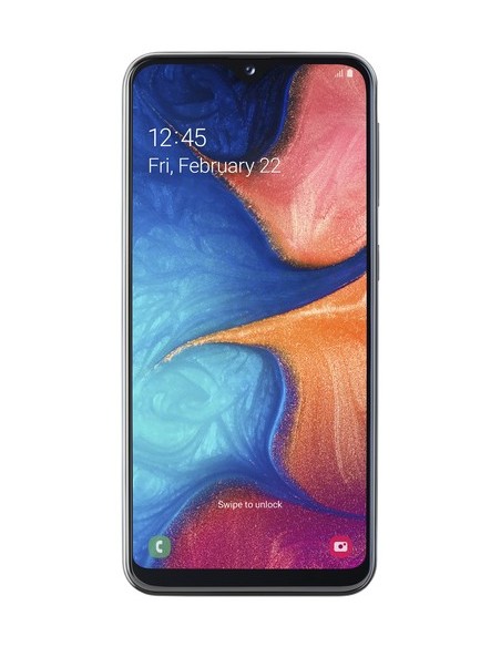 SMARTPHONE MÓVIL SAMSUNG GALAXY A20E BLACK -- 5.8'/14.7CM - CAM (13+5)MP/8MP - OC (1.6GHZ+1.35GHZ) - 32GB - 3GB RAM - ANDROID - 