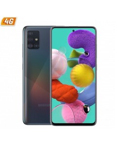 SMARTPHONE MÓVIL SAMSUNG GALAXY A51 BLACK - 6.5'/16.5CM - CAM (48+12+5+5)/32MP - OC - 128GB - 4GB RAM - ANDROID - 4G - DUAL SIM 