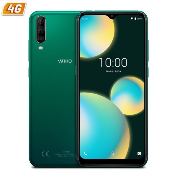 SMARTPHONE MÓVIL WIKO 4 LITE DEEP GREEN - 6.52'/16.56CM HD+ - OC 1.8HZ - 2GB - 32GB - CAM (13+2+5)/5 MPX - 4G - DUAL SIM - ANDRO