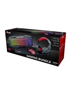 PACK TRUST GAMING GXT 1180RW - TECLADO GXT 830-RW ILUMINADO - RATÓN GXT 105 - AURICULARES - ALFOMBRILLA ANTIDESLIZANTE - Imagen 
