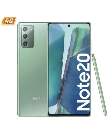 SMARTPHONE MÓVIL SAMSUNG GALAXY NOTE 20 MYSTIC GREEN - 6.7'/17CM - CAM (12+12+64)/10MP - OC - 256GB - 8GB RAM - ANDROID - 4G - D