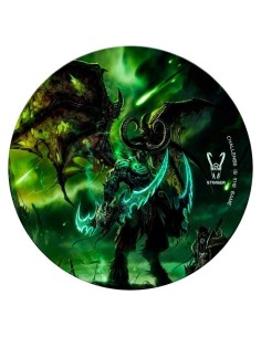 ALFOMBRA GAMING WOXTER STINGER FLOORPAD VERDE - DIÁMETRO 120CM - MICROFIBRA CON BASE CAUCHO - LAVABLE - Imagen 1