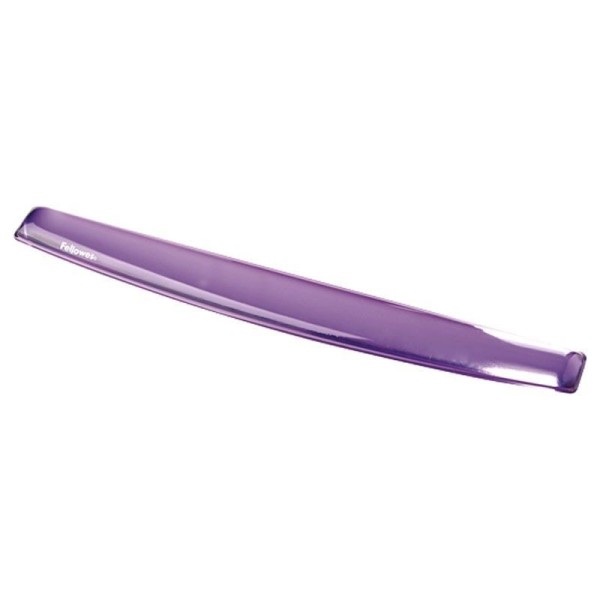 REPOSAMUÑECAS DE GEL TRANSPARENTE VIOLETA FELLOWES 9143703 PARA TECLADO - BASE ANTIDESLIZANTE - RESISTENTE A LAS MANCHAS - Image