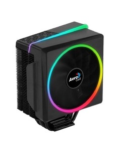 DISIPADOR AEROCOOL CYLON4 - ALUMINIO - VENTILADOR 12CM - BARRA/ANILLO LED RGB - COJINETE HIDRÁULICO - SOCKETS COMPATIBLES SEGÚN 