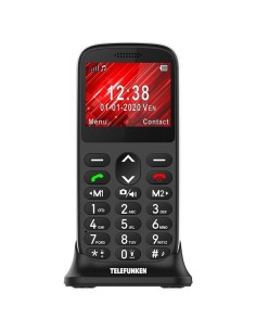 TELEFONO MOVIL LIBRE TELEFUNKEN S420 NEGRO - PANTALLA 2.31' - CÁMARA - RADIO FM - LINTERNA - TECLA SOS - BAT 800MAH - BASE DE CA