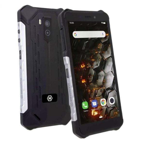 Smartphone Ruggerizado Hammer Iron 3 1GB/ 16GB/ 5.5'/ Negro Plata - Imagen 1