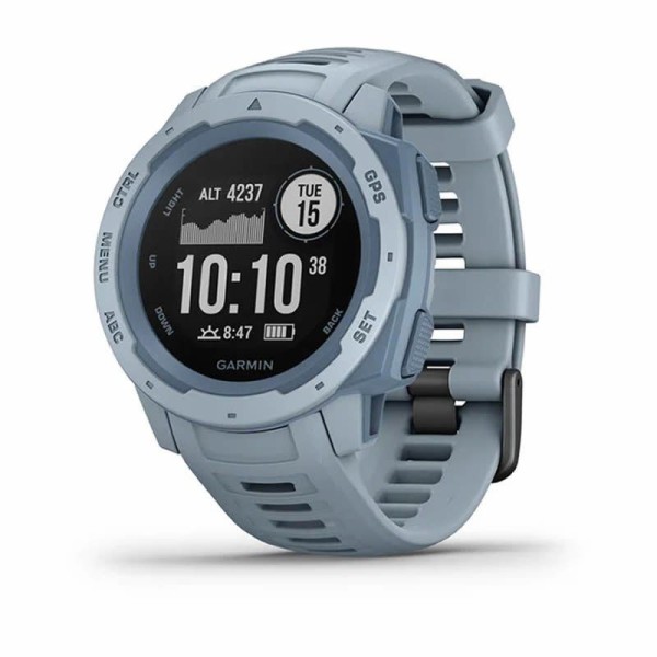 RELOJ DEPORTIVO CON GPS GARMIN INSTINCT AZUL CIELO - PANTALLA 23*23MM - MULTISPORT - SALUD - NOTIFICACIONES - 10ATM - Imagen 1