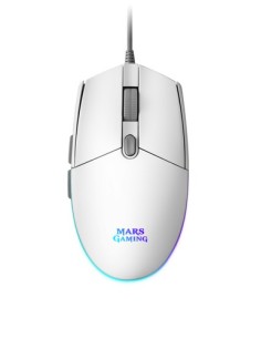 Ratón Gaming Mars Gaming MMGW/ Hasta 3200DPI/ Blanco - Imagen 1
