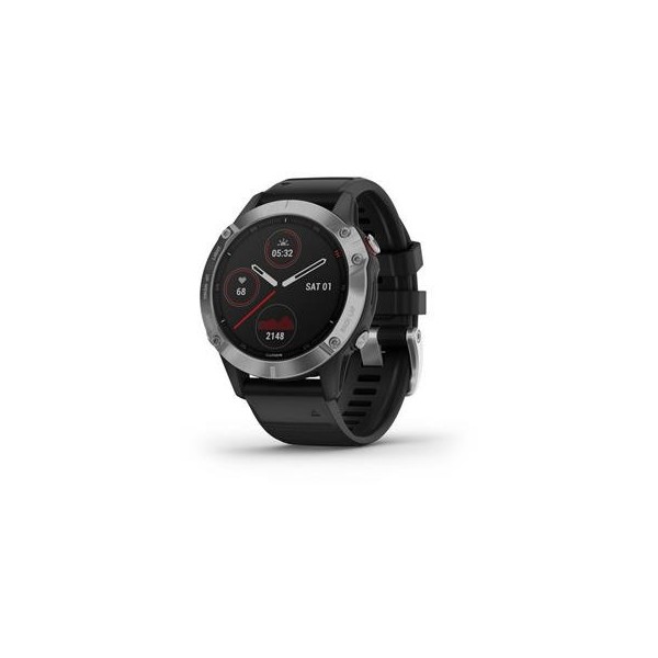 SMARTWATCH GARMIN FENIX 6 47mm PLATA/NEGRO - Imagen 1