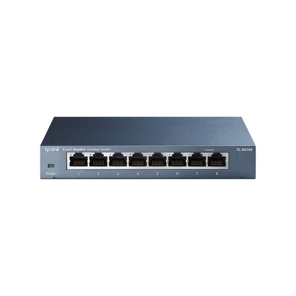 Switch TP-Link TL-SG108 V3.0 8 Puertos/ RJ-45 10/100/1000 - Imagen 1