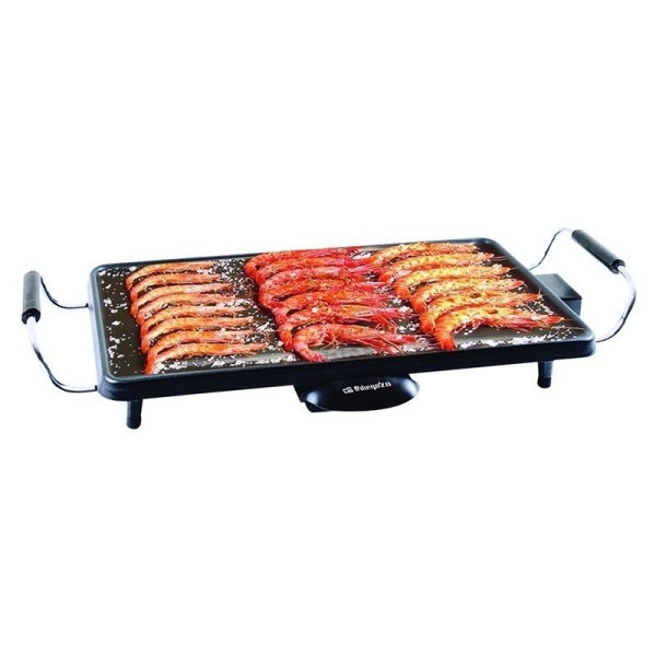 PLANCHA PARA ASAR ORBEGOZO TB 2203 - 2000W - SUPERFICIE 220*430MM - ANTIADHERENTE - ASAS TOQUE FRÍO