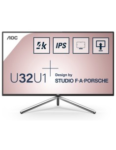 Monitor Profesional AOC U32U1 31.5'/ 4K/ Multimedia/ Negro - Imagen 1