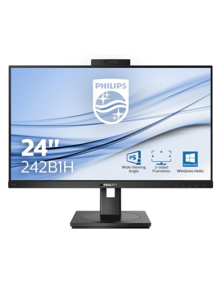 Monitor Profesional Philips 242B1H 23.8'/ Full HD/ Multimedia/ Negro - Imagen 1