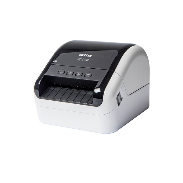 IMPRESORA DE ETIQUETAS TÉRMICA BROTHER QL-1100 - 69 ETIQUETAS/MINUTO - ANCHO MÁXIMO ETIQUETA 103MM - USB2.0 - SOFTWARE DISEÑO P-