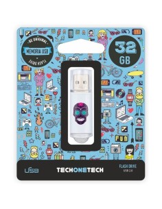 Pendrive 32GB Tech One Tech Calavera Maya USB 2.0 - Imagen 1