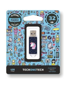 Pendrive 32GB Tech One Tech Unicornio Dream USB 2.0 - Imagen 1