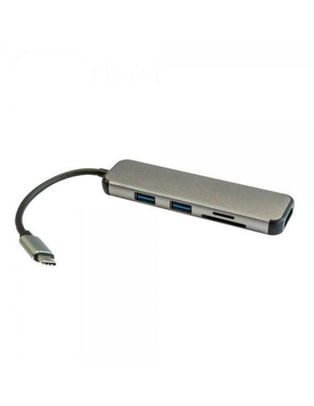 Hub USB 3GO HUB2UCRH/ 2 Puertos USB 3.0/ 1 HDMI/ Gris - Imagen 1