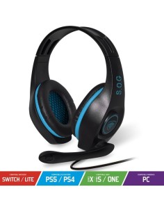 Auriculares Gaming con Micrófono Spirit of Gamer PRO-H5/ Jack 3.5/ Azul - Imagen 1
