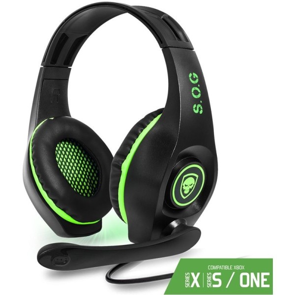 Auriculares Gaming con Micrófono Spirit of Gamer PRO-XH5/ Jack 3.5/ Verde - Imagen 1
