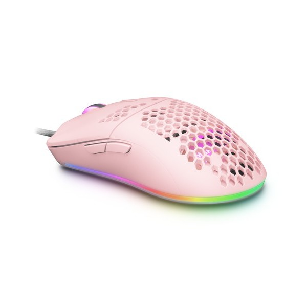 Ratón Gaming Mars Gaming MMAXP/ Hasta 12400DPI/ Rosa - Imagen 1