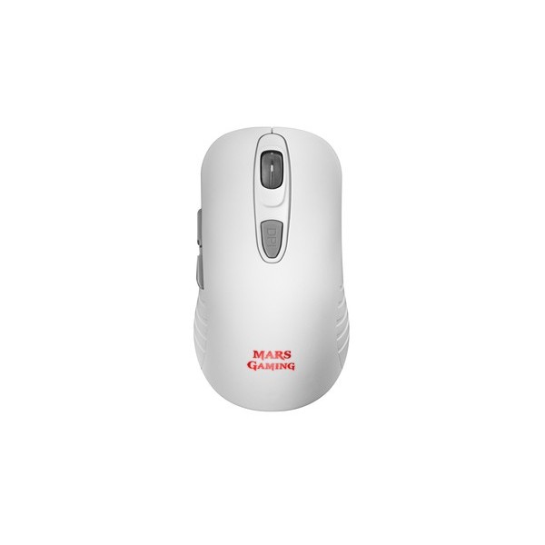 Ratón Gaming Inalámbrico Mars Gaming MMW2/ Hasta 3200DPI/ Blanco - Imagen 1
