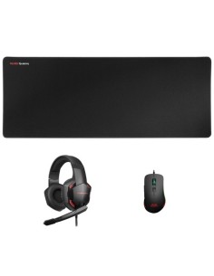 Pack Gaming Mars Gaming MCPPRO/ Alfombrilla + Ratón Óptico + Auriculares con Micrófono - Imagen 1