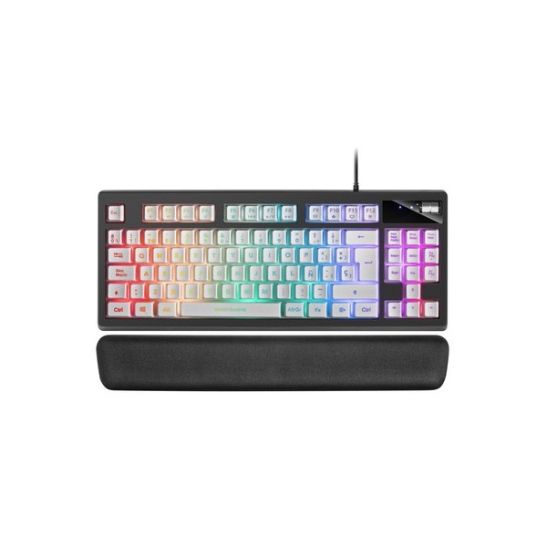 Teclado Gaming Mars Gaming MKAXES/ Blanco - Imagen 1