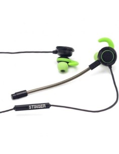 Auriculares Gaming con Micrófono Woxter Gamer Bud/ Jack 3.5/ Verde - Imagen 1