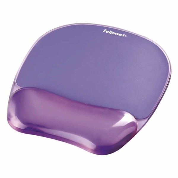 Alfombrilla Reposamuñecas Fellowes Gel Crystal/ 32 x 202 x 230 mm / Violeta - Imagen 1