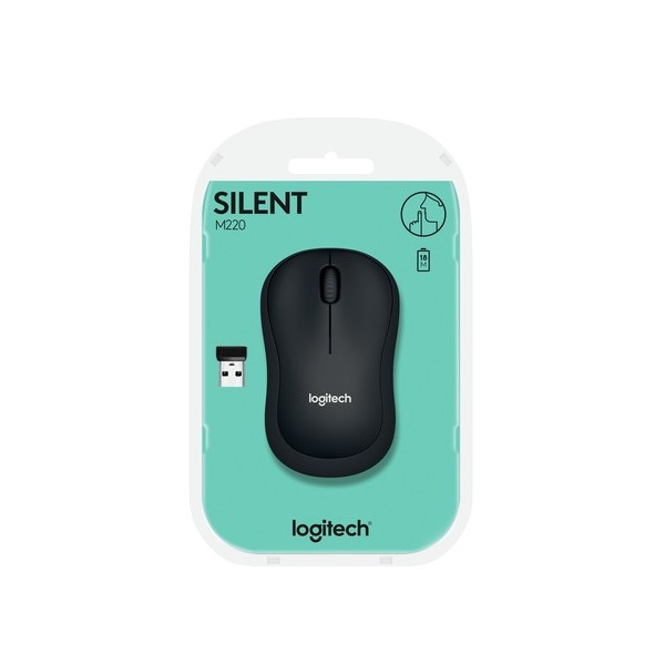 Ratón Inalámbrico Logitech Silent M220/ Hasta 1000 DPI/ Gris Marengo - Imagen 4