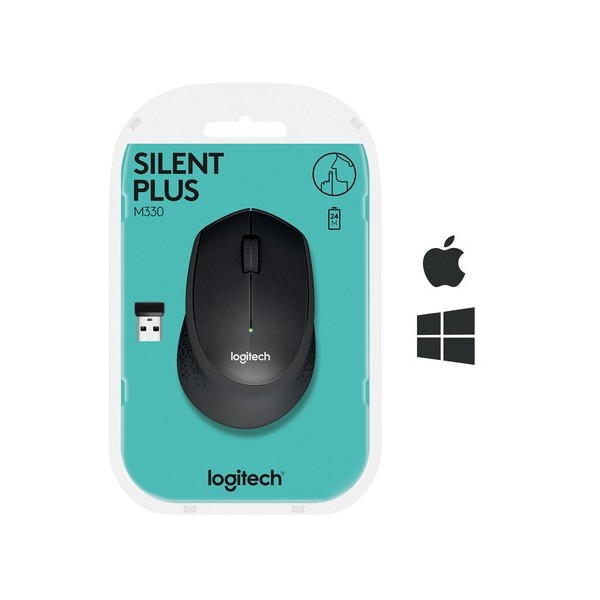 Ratón Inalámbrico Logitech Silent Plus M330/ Hasta 1000 DPI - Imagen 3