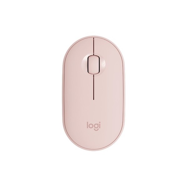 Ratón Inalámbrico por Bluetooth/ 2,4GHz Logitech Pebble M350/ Hasta 1000 DPI/ Rosa - Imagen 1