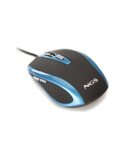 Ratón NGS Bluetick/ Hasta 1600 DPI/ Azul/ Negro - Imagen 1