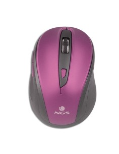 Ratón Inalámbrico NGS Evo Mute/ Hasta 1600 DPI/ Purpura - Imagen 1