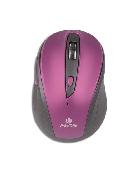 Ratón Inalámbrico NGS Evo Mute/ Hasta 1600 DPI/ Purpura - Imagen 1
