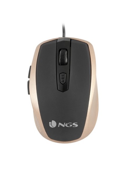 Ratón NGS Tick Gold/ Hasta 1600 DPI/ Oro/ Negro - Imagen 1