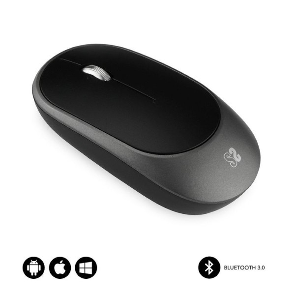 Ratón Inalámbrico por Bluetooth Subblim Smart/ Hasta 1600 DPI/ Negro Gris - Imagen 1