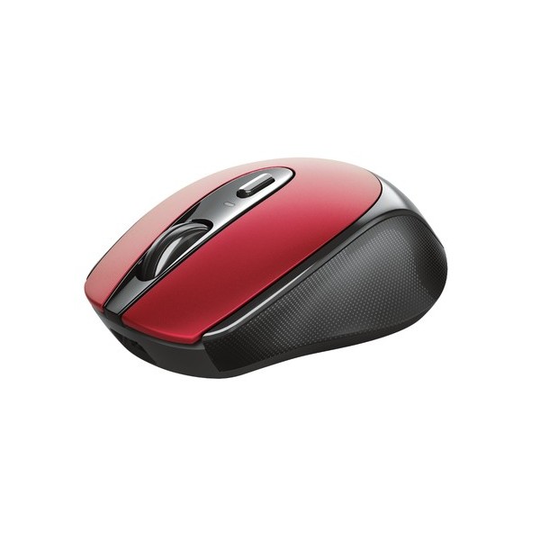 Ratón Inalámbrico Trust Zaya/ Hasta 1600 DPI/ Rojo - Imagen 1
